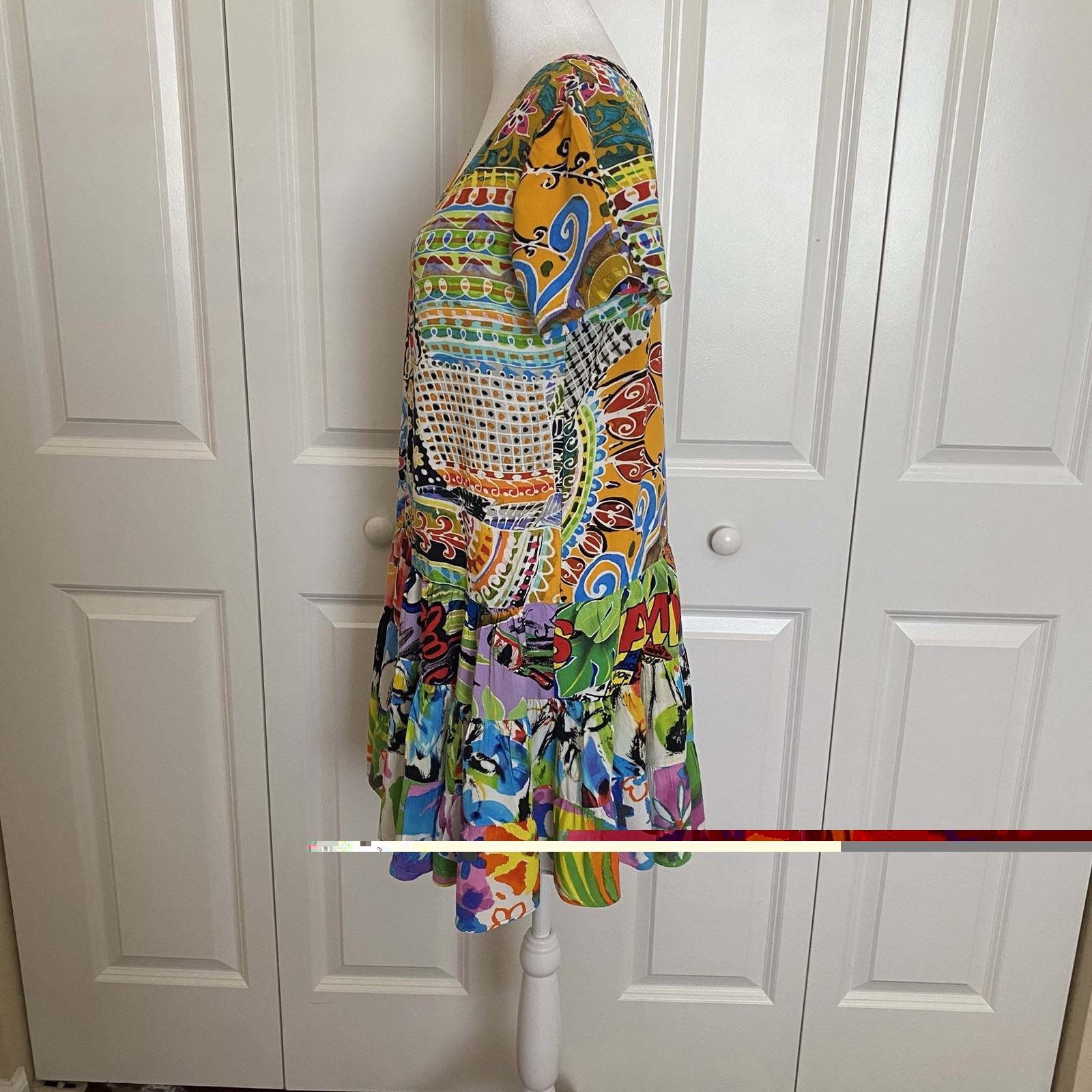 Jams World Hattie – Boho PatchMini Dress Size XS
