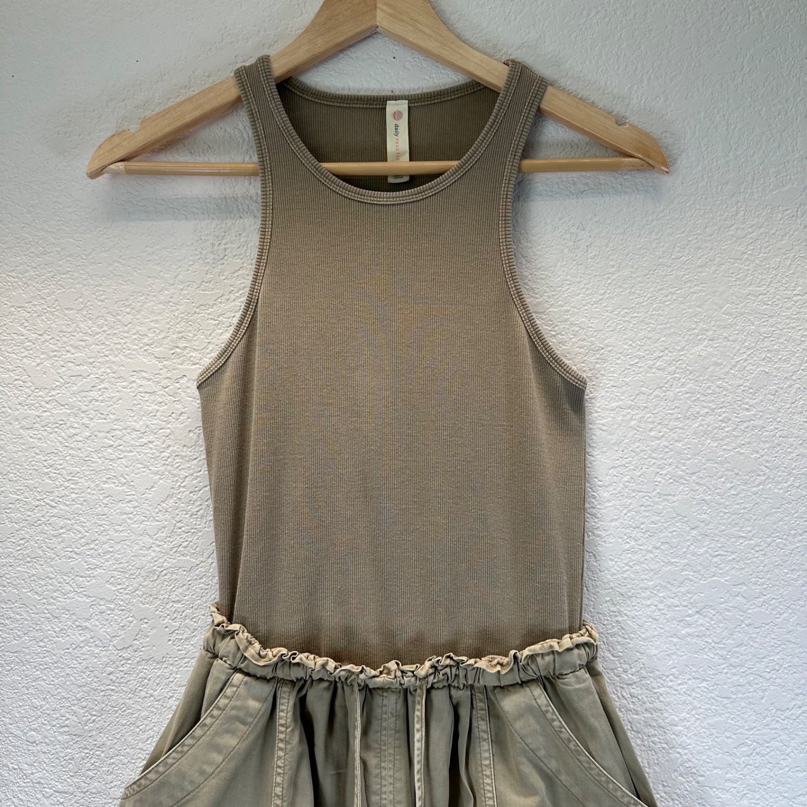 Anthropology Daily Practice Be bold Racerback Twofer Dress Size XS Gorpcore
