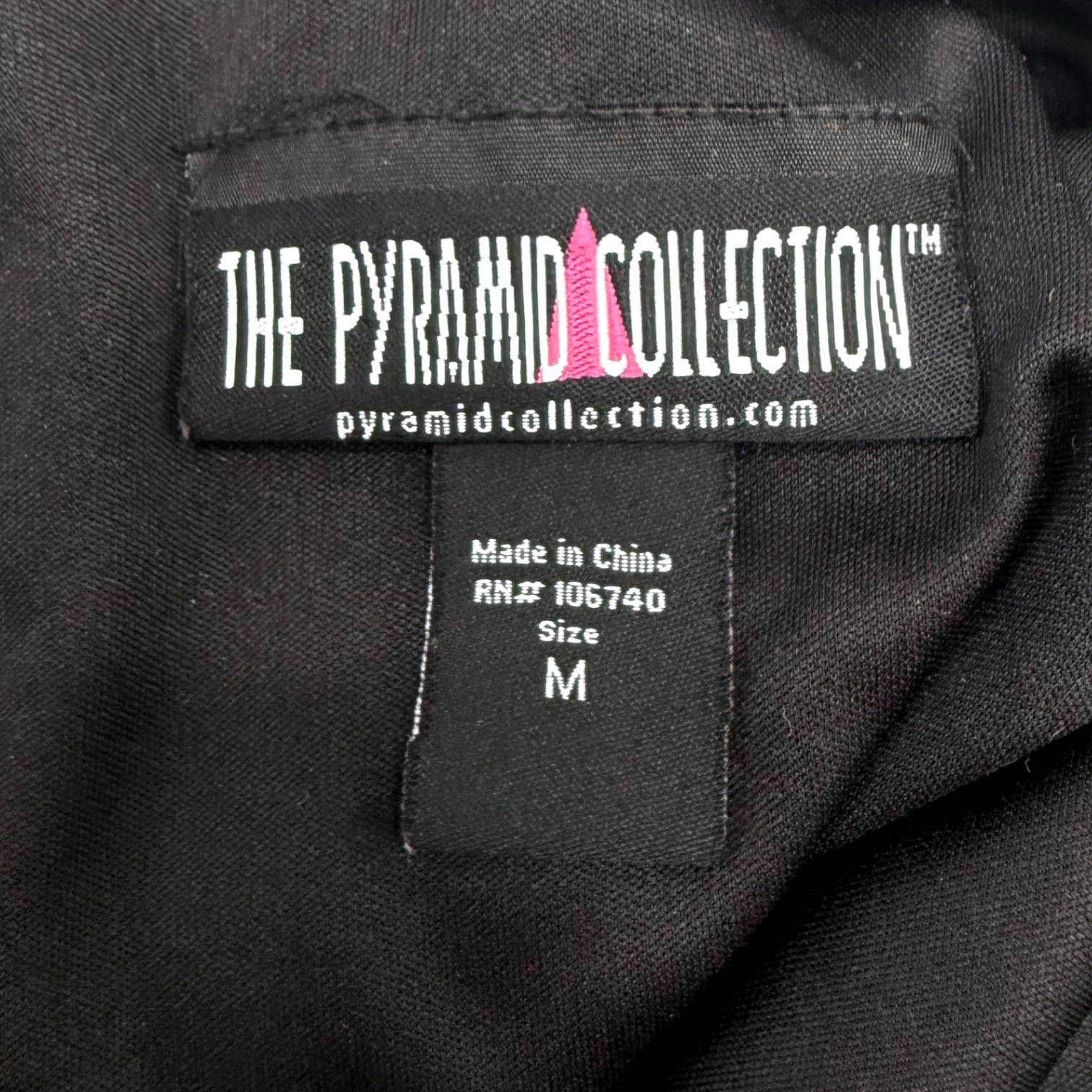 The Pyramid Collection Silk Blend Burnout Maxi Dress Black Size M Fairy Whimsy