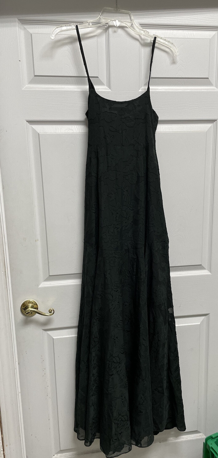NWOT Hutch Velvet Teddy Slip Dress Black Size Small New Anthropologie