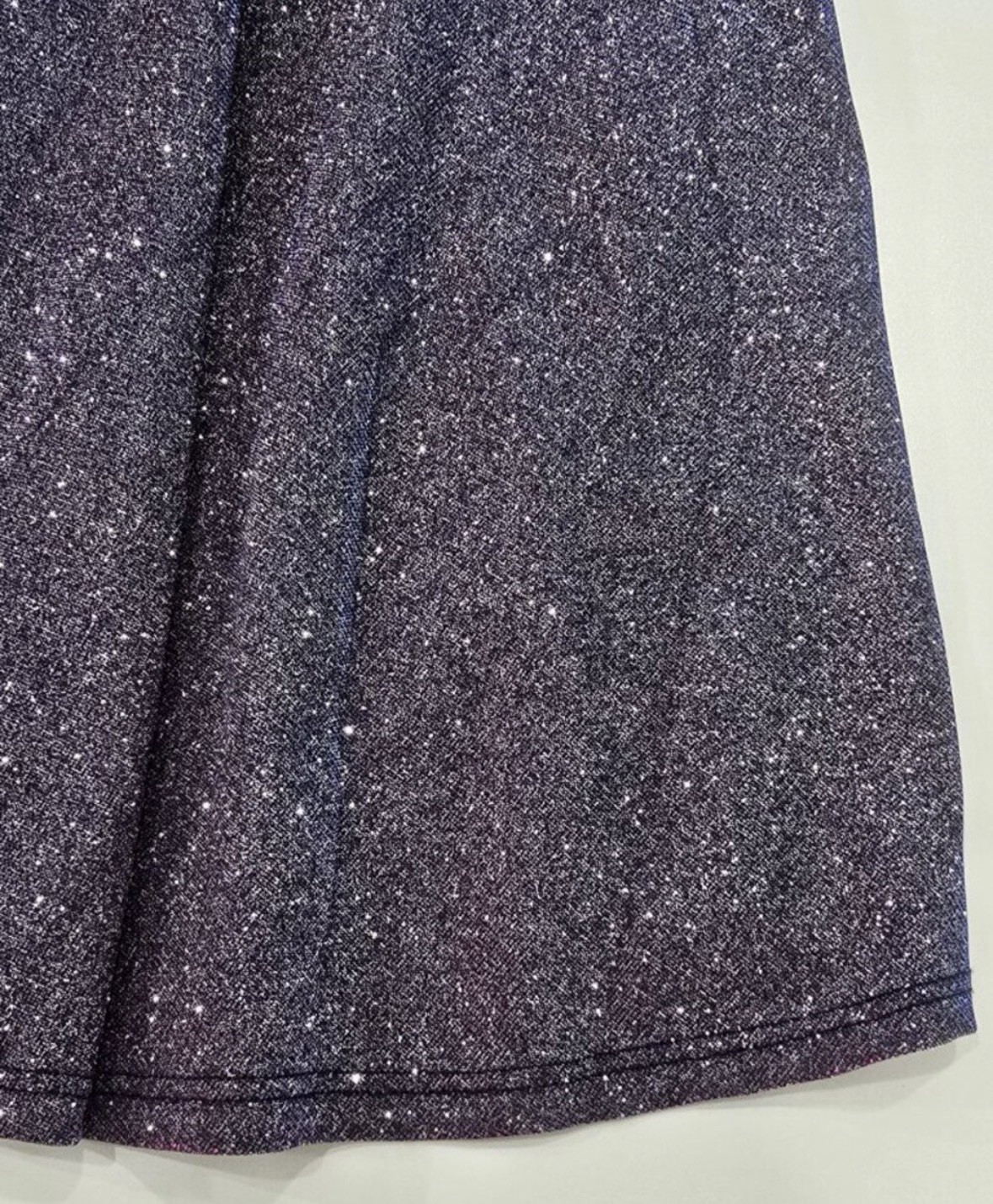 Windsor ✦ Glitter Mini Dress ✦ Purple Criss-Cross Stray Backs Pockets Size S NWT