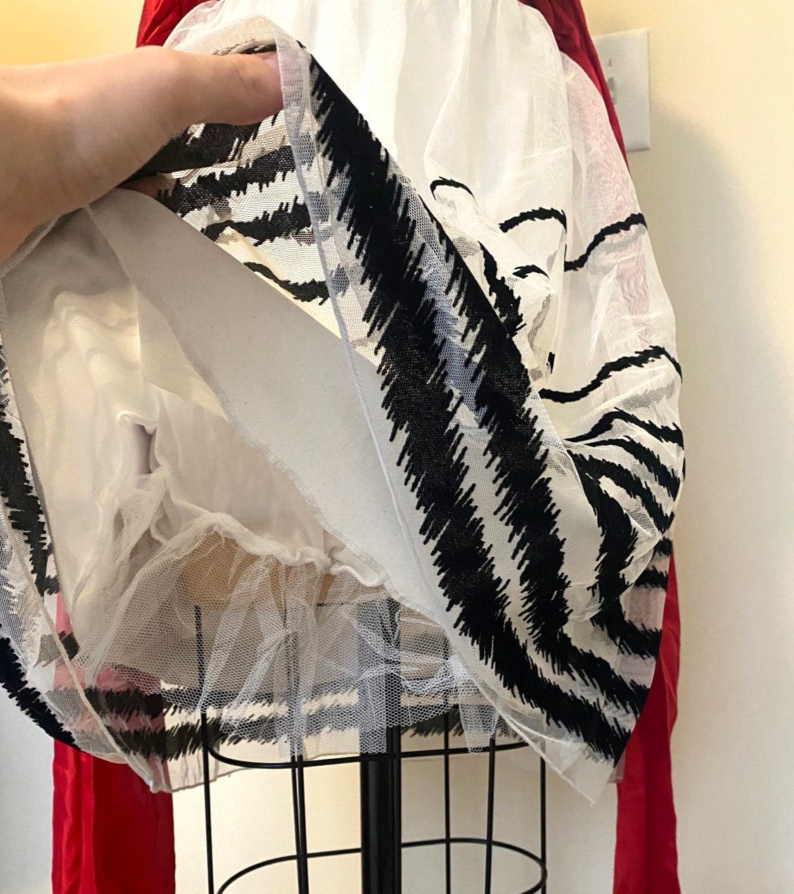 Trixxi vintage 2006 Y2K Sears black and white striped dress, small
