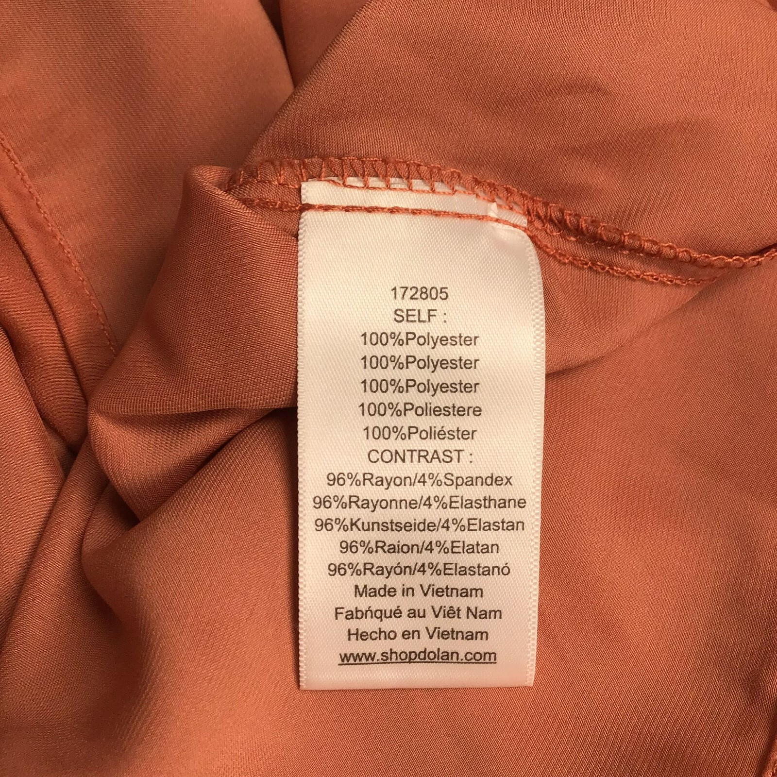 Dolan Rust Orange Sleeveless V-Neck Knit Contrast Pullover A-Line Dress XS