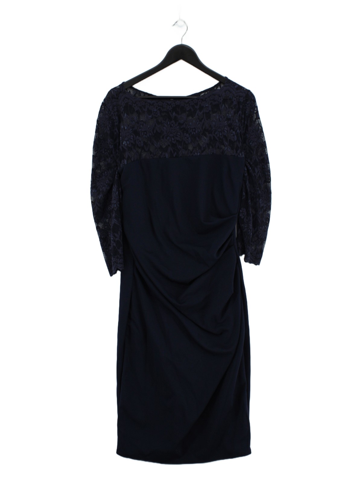 Goddiva Bodycon Midi Dress UK26 in Blue