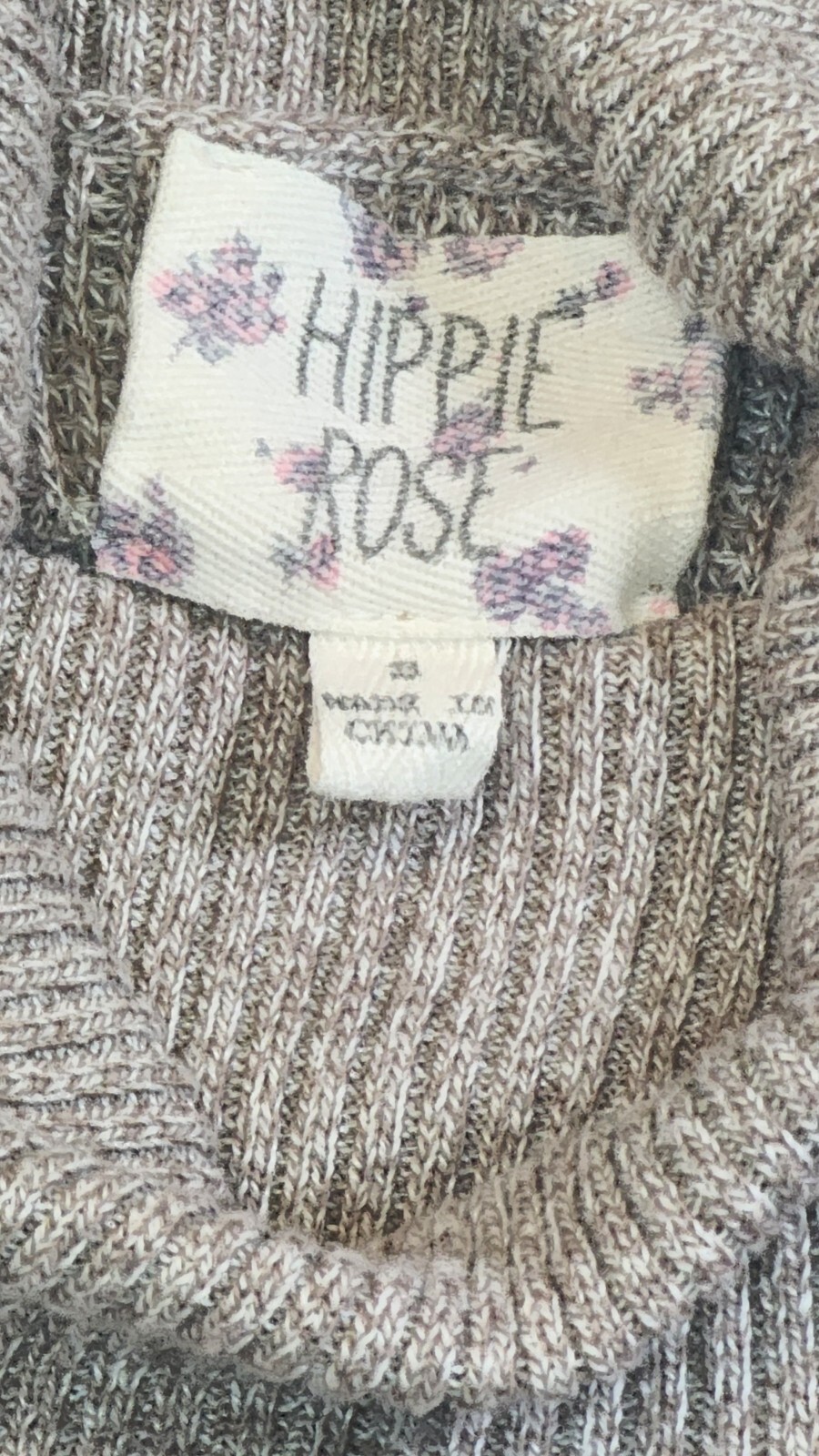 Hippie Rose Cowell Turtleneck Sweater Dress 45 Inches Long Size 8