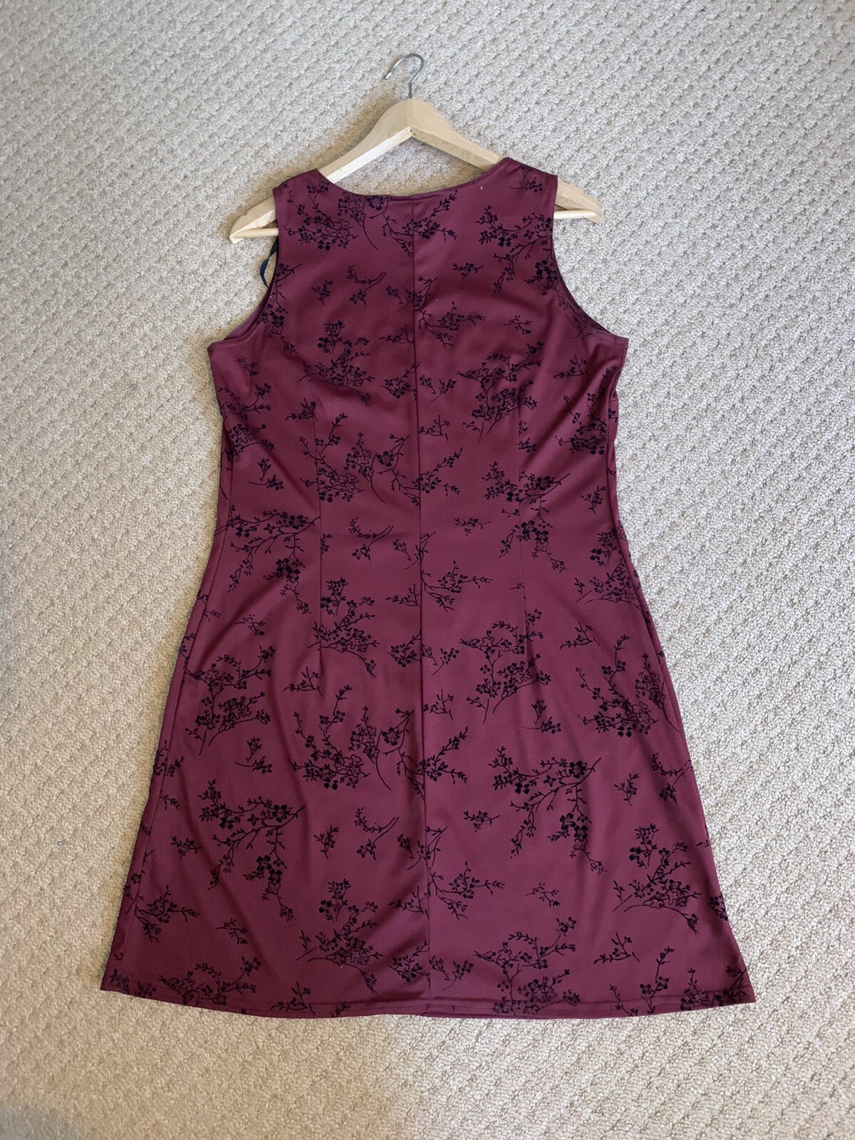 Velvet Motif Mini Dress S-M