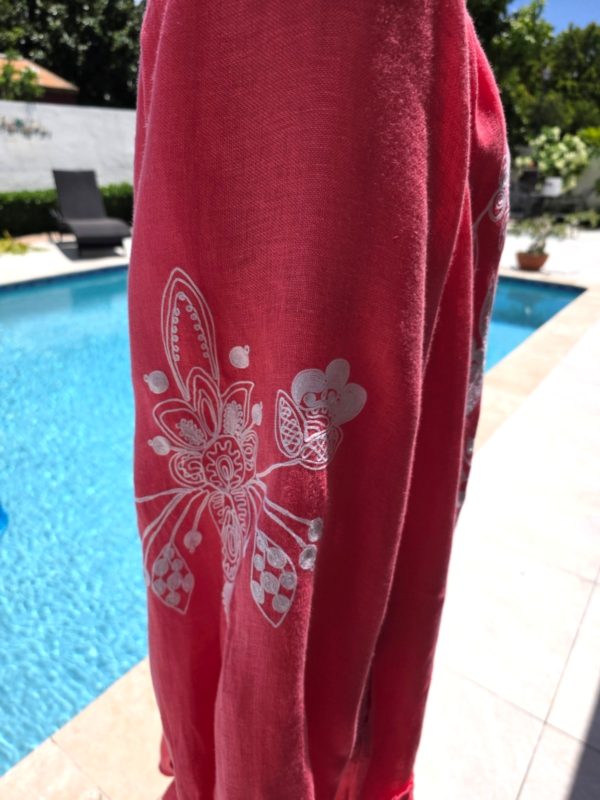 TOMMY BAHAMA PINK EMBROIDERY NEW LINED SIZE XL WOMEN DRESS D604