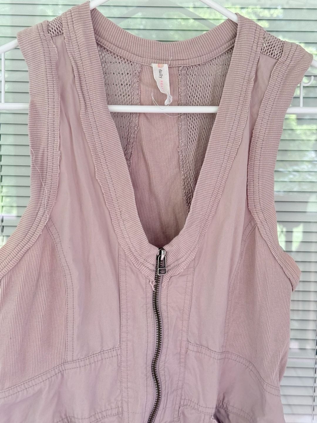 Daily Practice by Anthropologie Trek Utility Mini Dress in Muted Rose