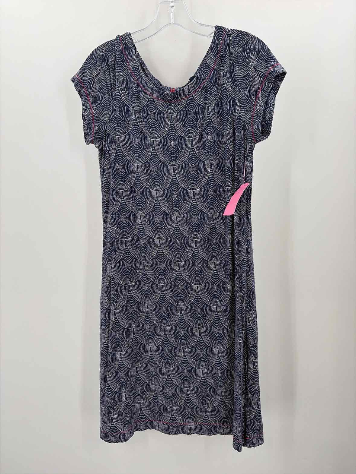 Pre-Owned Hatley Navy Size Medium Knee Length Short Sleeve Dress