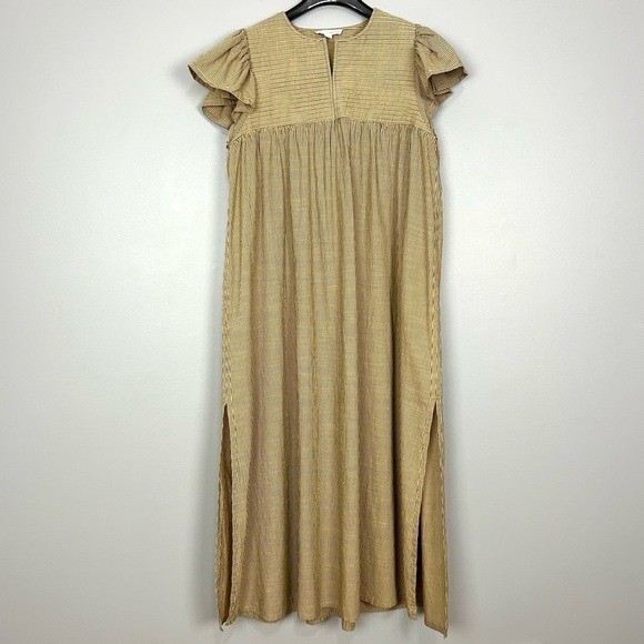 Cocottes Pimp Ton Style Mona Dress Women’s Size M Quilted Yoke Maxi Cotton Nap