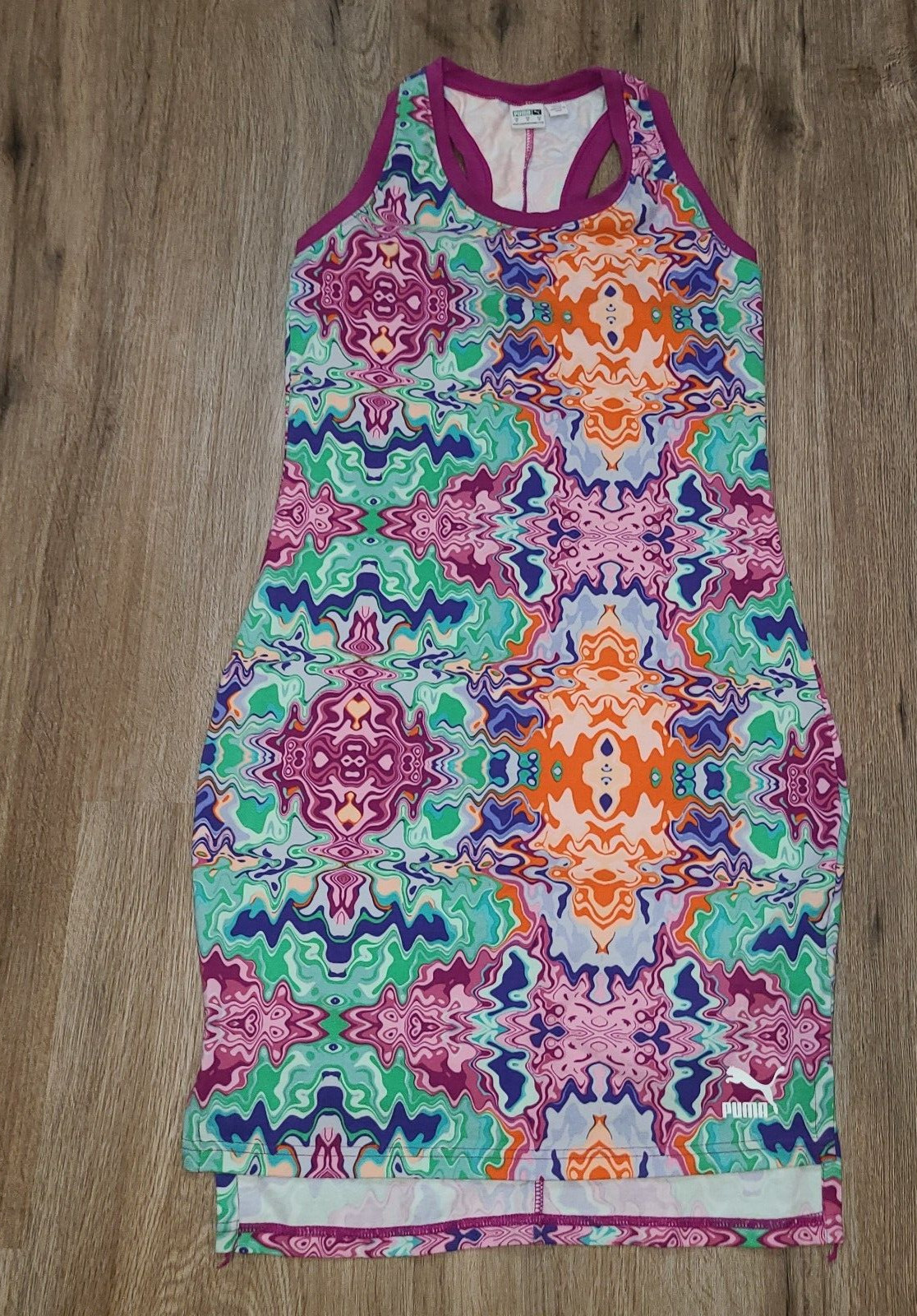 EUC Puma size M Active Short Bodycon Hypnotize Tank Dress racerback Mini