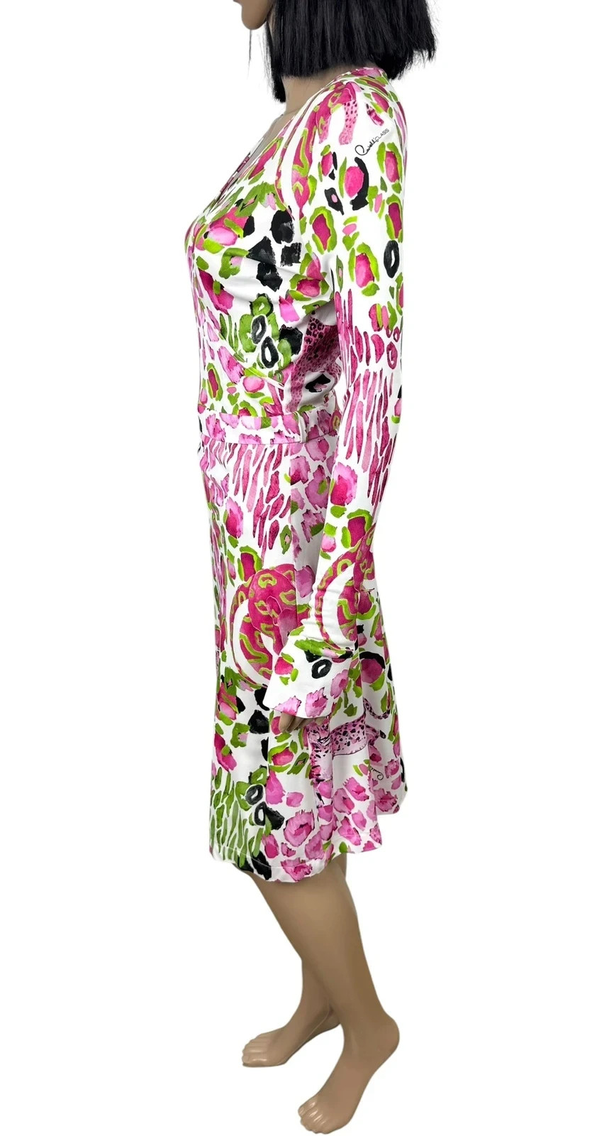 Cavalli Class Dress Animal Print Viscose