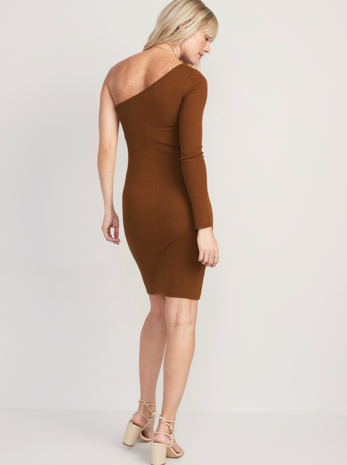 Old Navy Women’s Fitted One-Shoulder Rib-Knit Mini Dress Size S M XL XXL