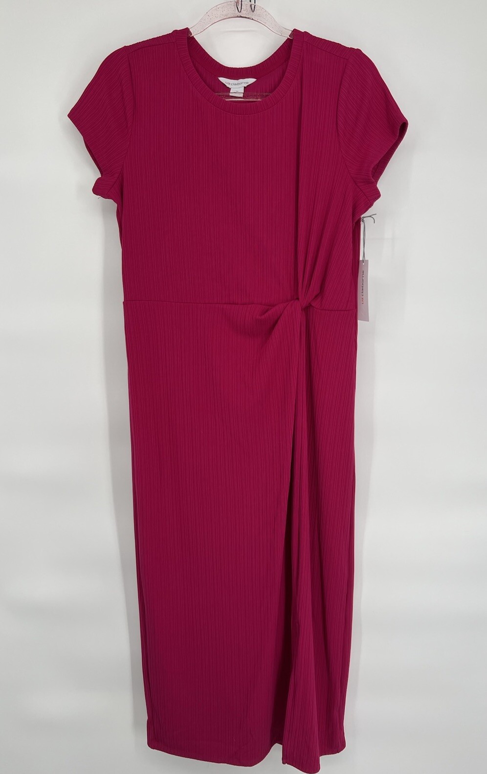 Liz Claiborne Women Midi Dress Short Sleeve Polynesian Rose Size M NWT Org $64