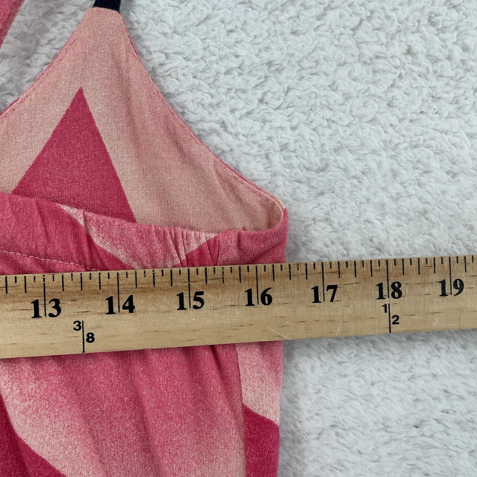 Marc By Marc Jacobs Sundress Women Small Pink Chevron Tie Waist Adjustable Waist