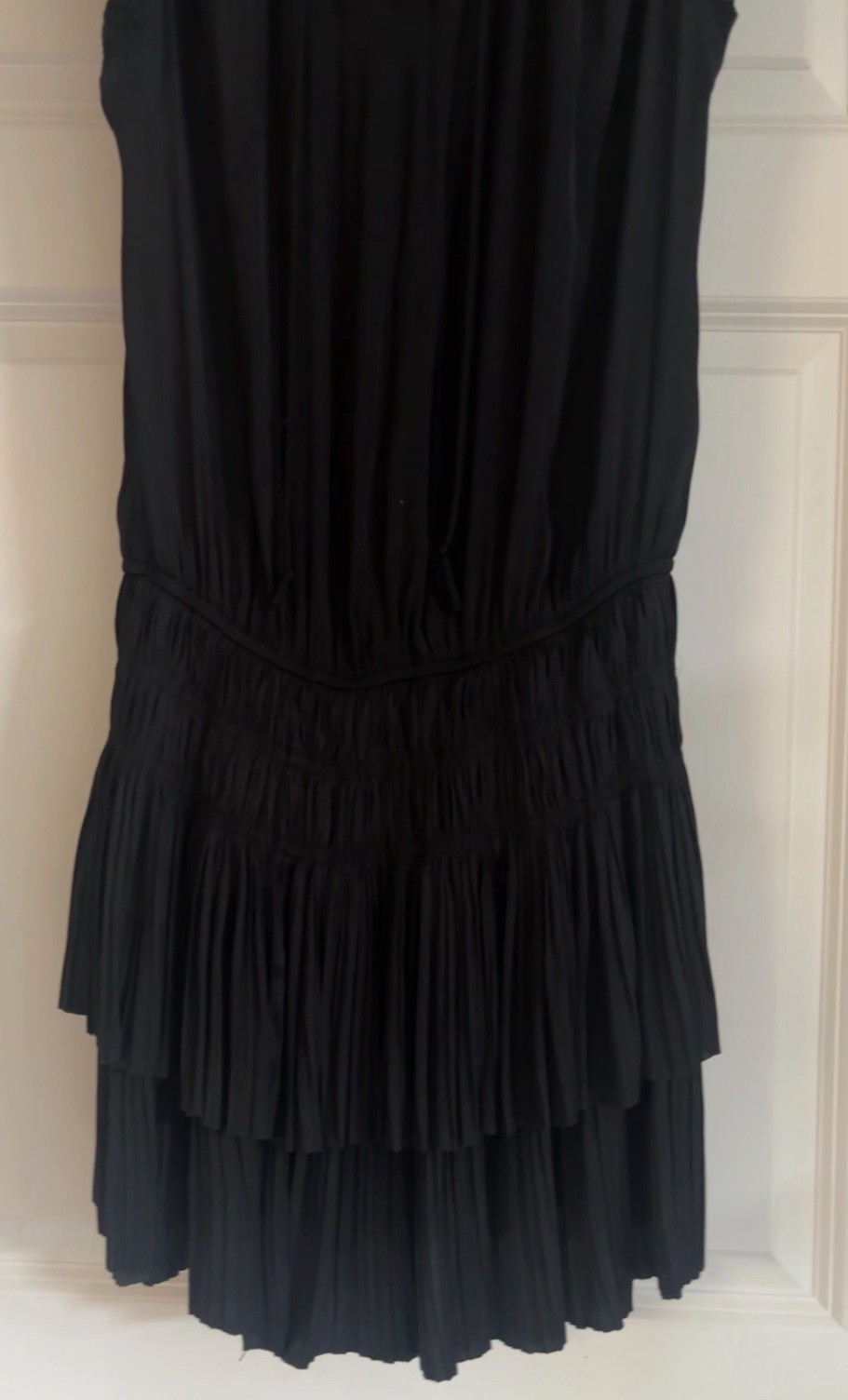 NWOT Current Air Coastal Preppy Accordion Pleat Old Money Quiet Luxury Size S