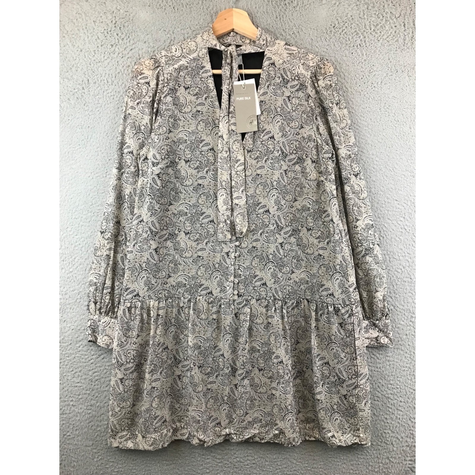 New H&M premium Quality silk flowy midi Dress size 8