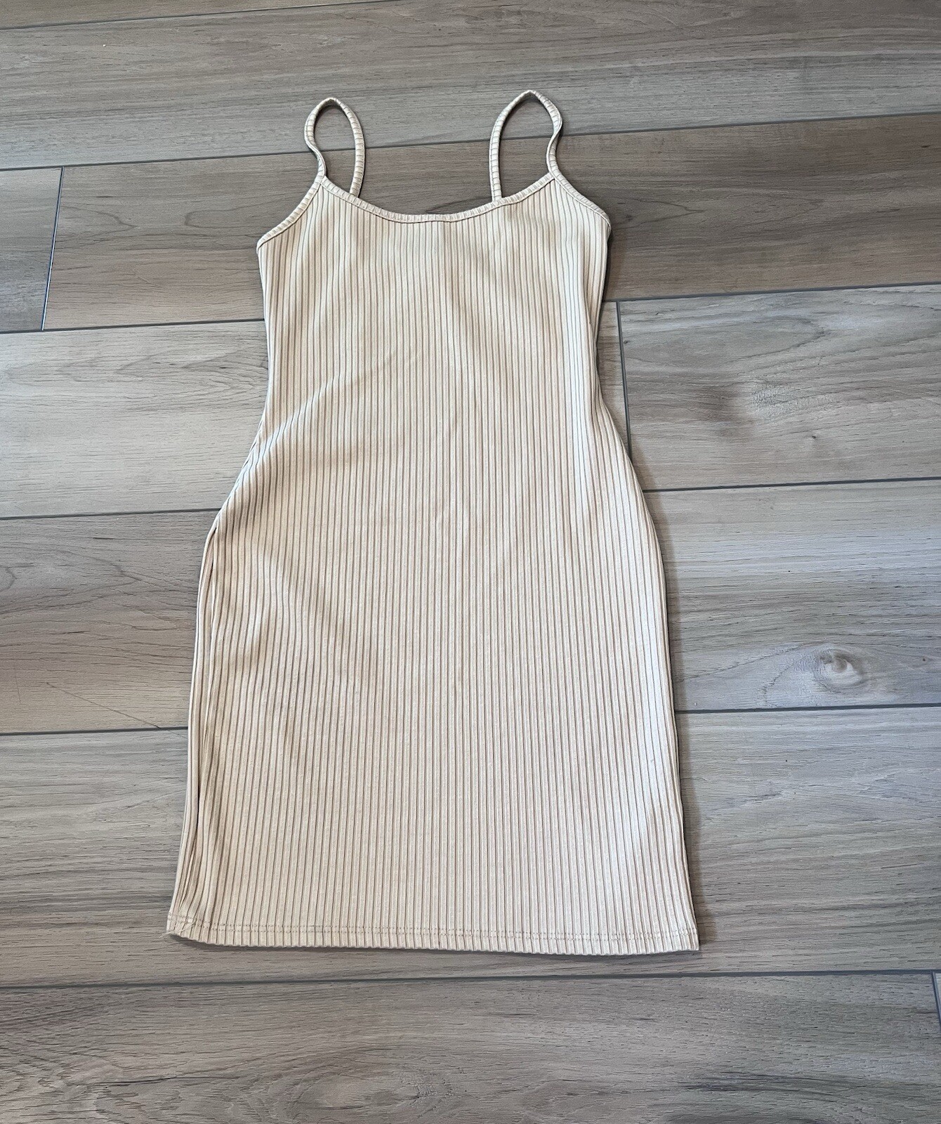 Urban Outfitters UO Millie Bodycon Tank Dress Ribbed Mini Nude Women’s Small