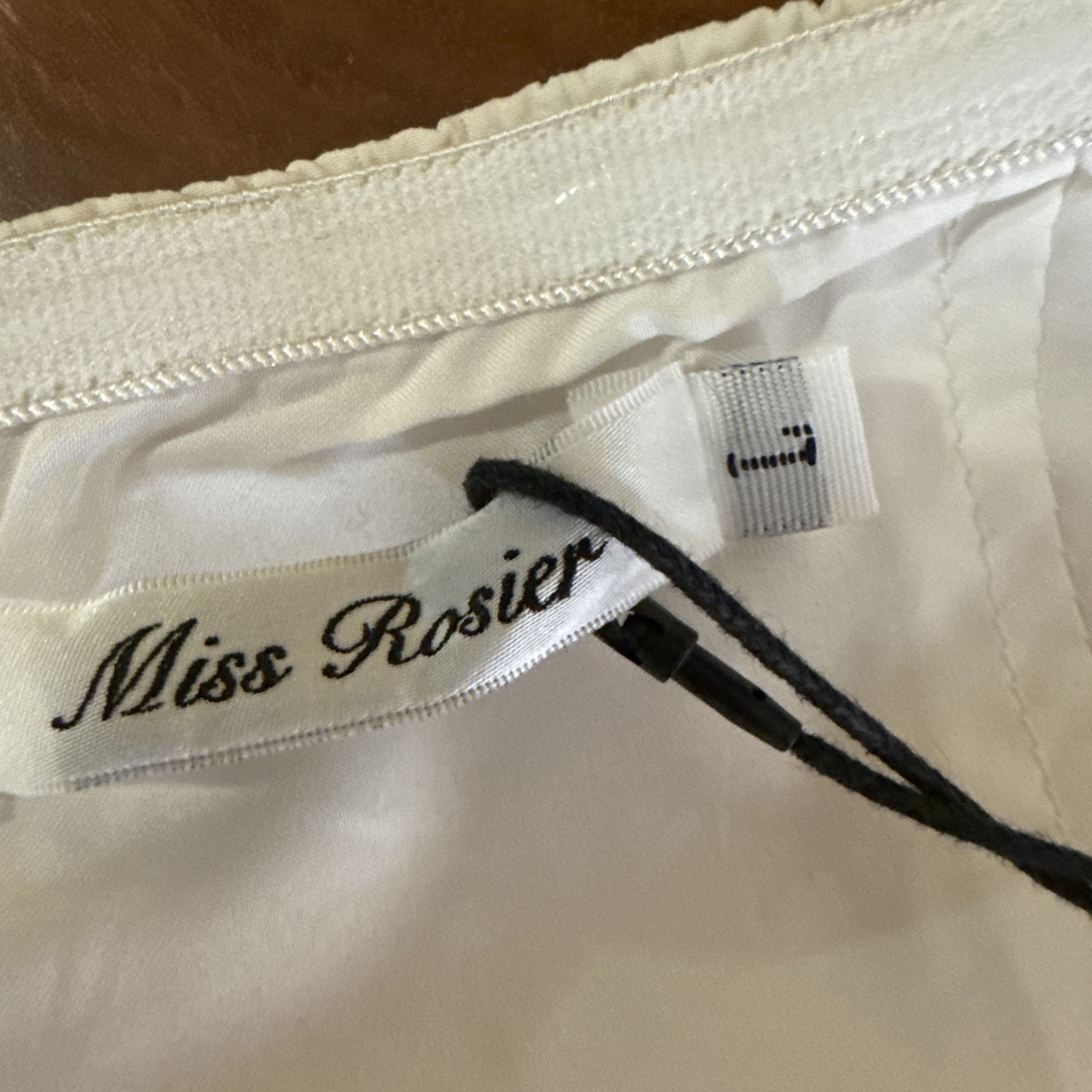 NWT MISS ROSIER Size L Neutrals Cortny Bustier style Pleated Midi Dress POCKETS