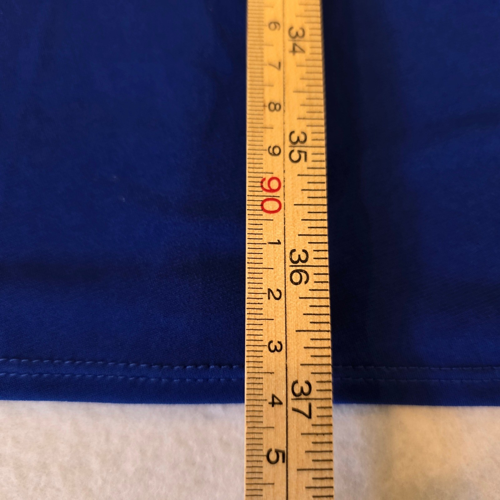 Laundry by Design Royal Blue Faux Wrap Ruched Sheath Dress Size 10 Sleeveless