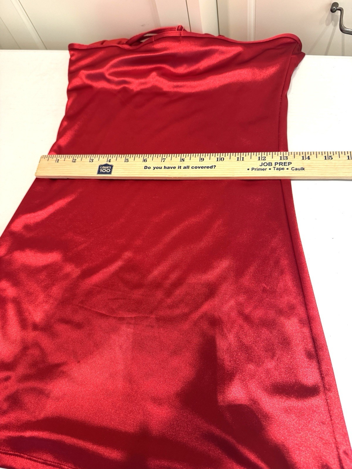 Dolls Kill Dress Sugar Thrillz Size M Red Satin Mini Strappy Women EUC