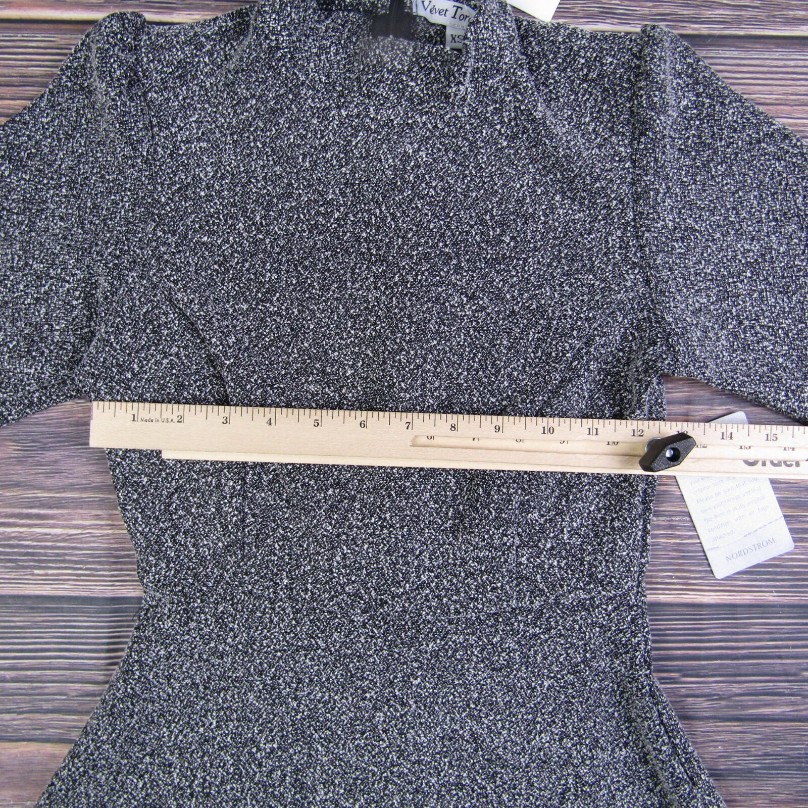 Velvet Torch NEW NWT XS Gray Long Sleeve A Line Dress Back Zip