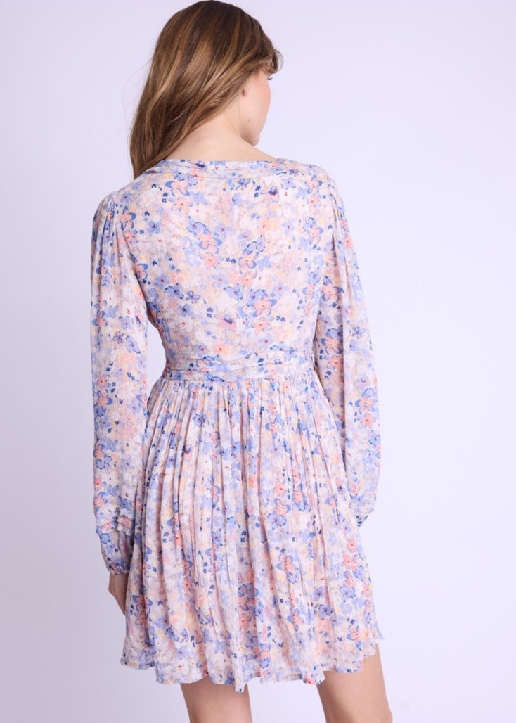 BERENICE Rea Fluid floral-print viscose dress BNWT 34/ XS $299