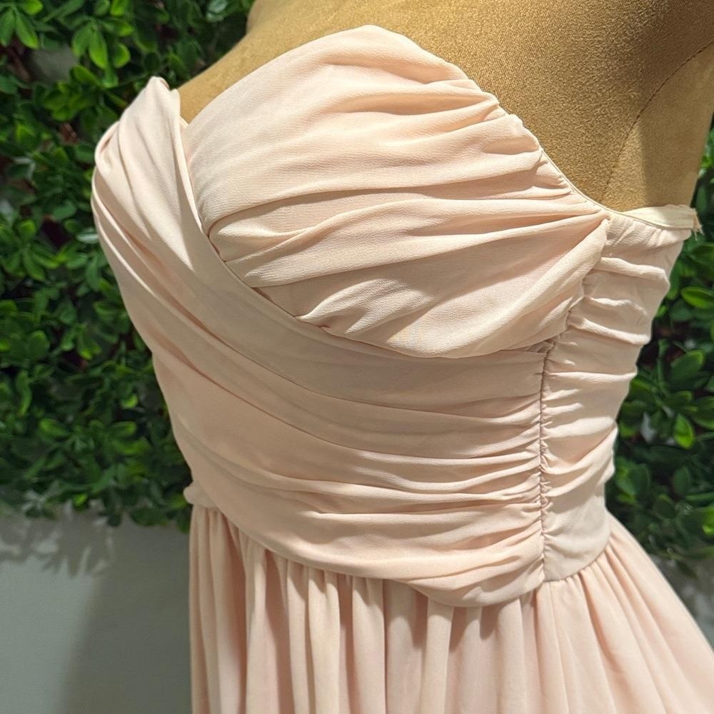 Moonlight Serenade Peach Strapless Dress
