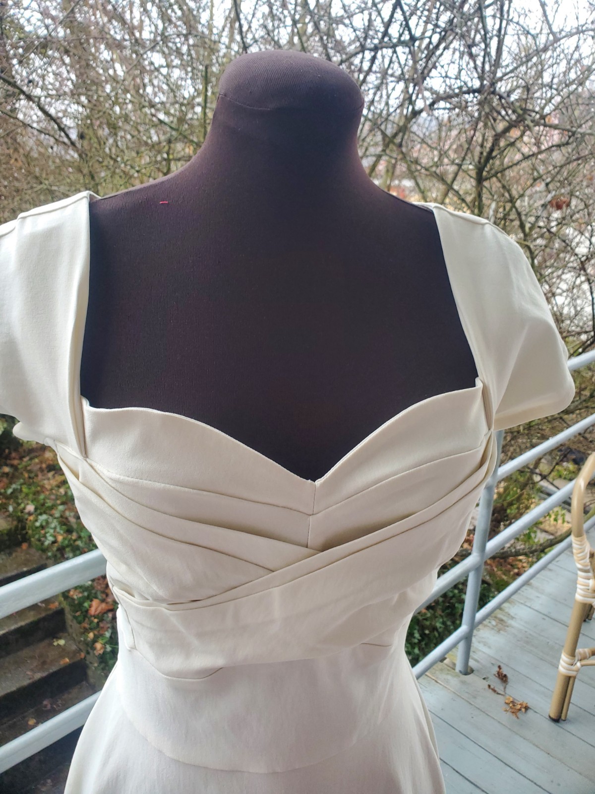 Stop Staring Cream Dress Size XL A LINE MINT