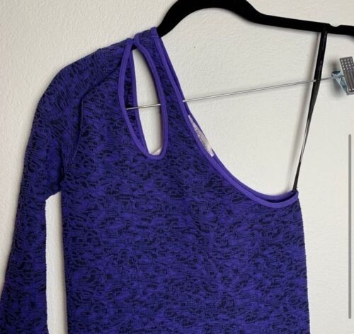 Bcbgeneration Womens One Shoulder Bodycon Mini Dress Blue S NWT