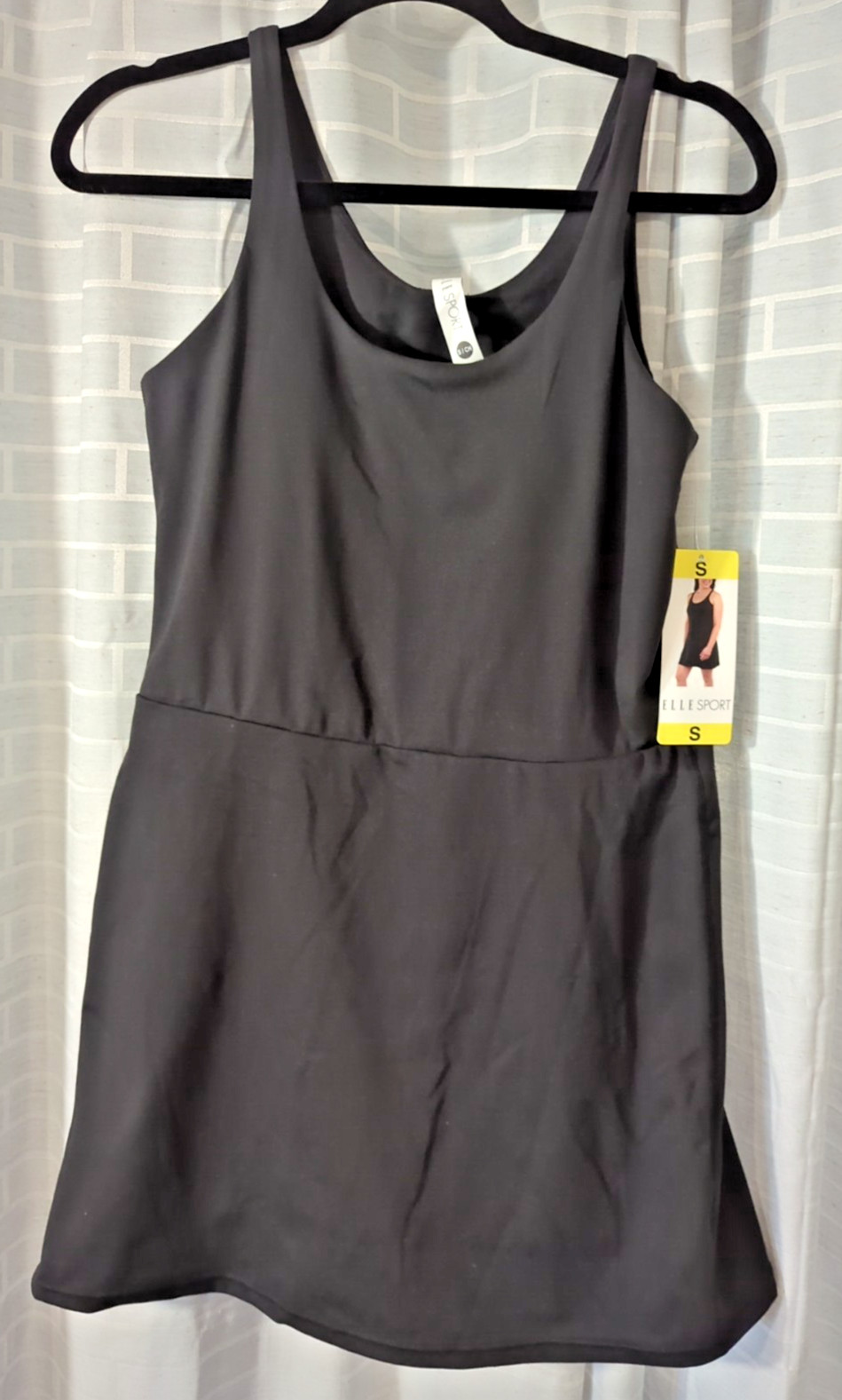 NWT Elle Sport Women’s Active Tank Dress New Women’s Black Size Small