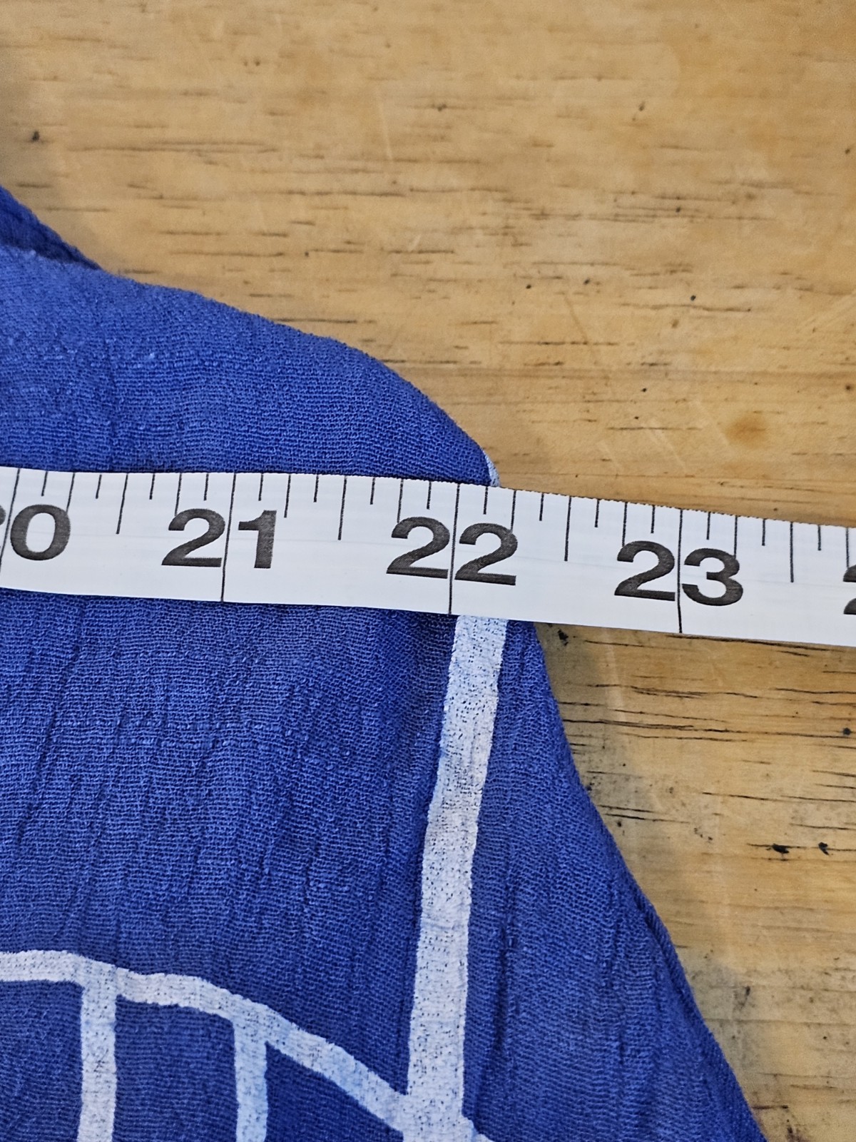 India Boutique Blue W/White Fish Sundress Women’s One Size Asymmetrical Hemline