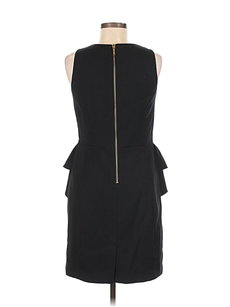 MICHAEL KORS “Chic” Black Peplum Sheath Dress w/Exposed Gold Zipper 4 NWT $160