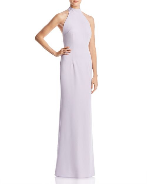 $414 Jarlo Women’s Purple Tenny Halter Open Back Evening Gown Dress Size 6