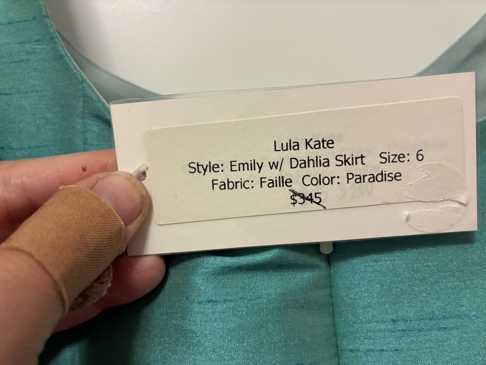 NWT Never Used Lula Kate Formal or Bridesmaid Dress in Color Paradise Size 6