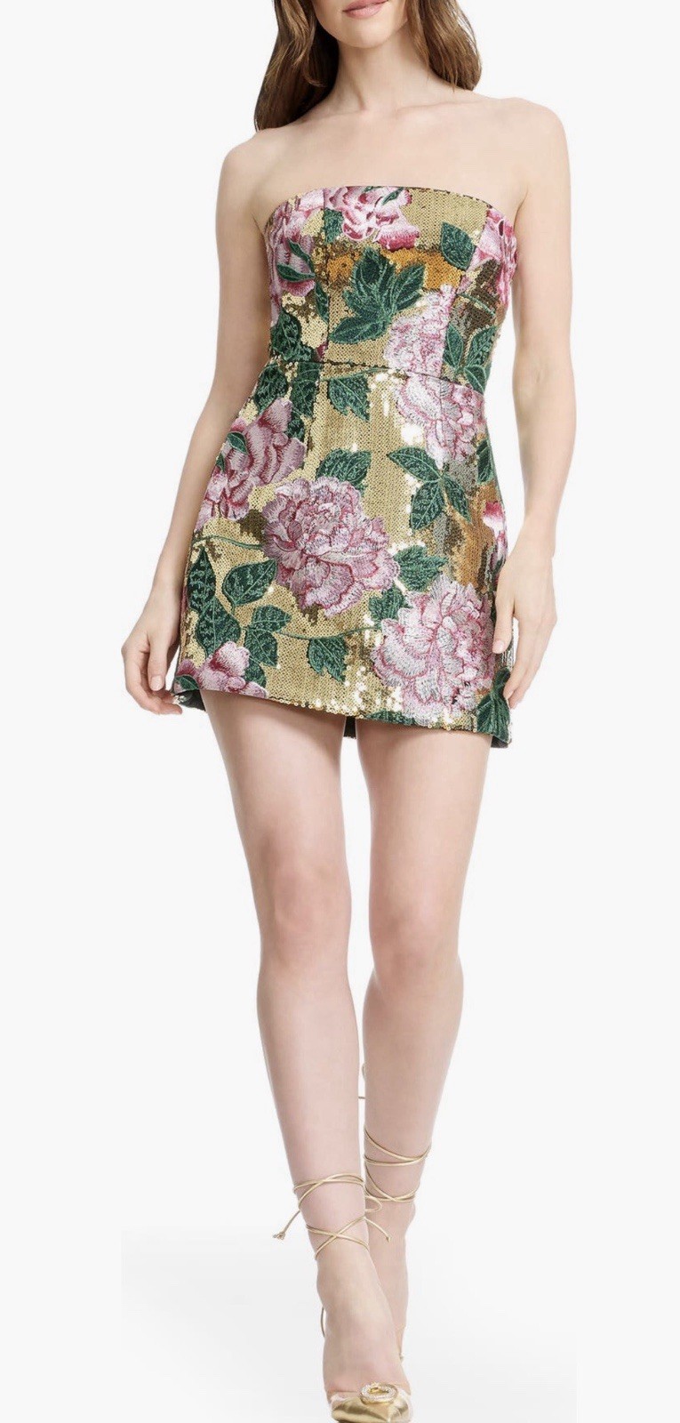 Dress The Population Scottie Strapless Sequin Mini Dress