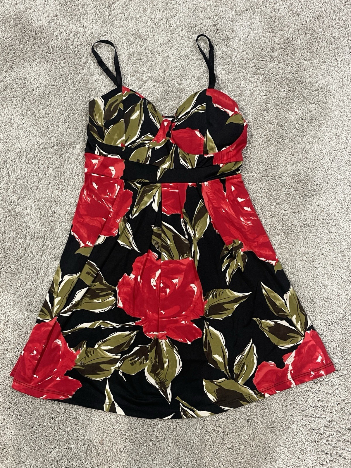 Wet Seal Y2K Floral Stretch Mini Dress Women’s Size Large