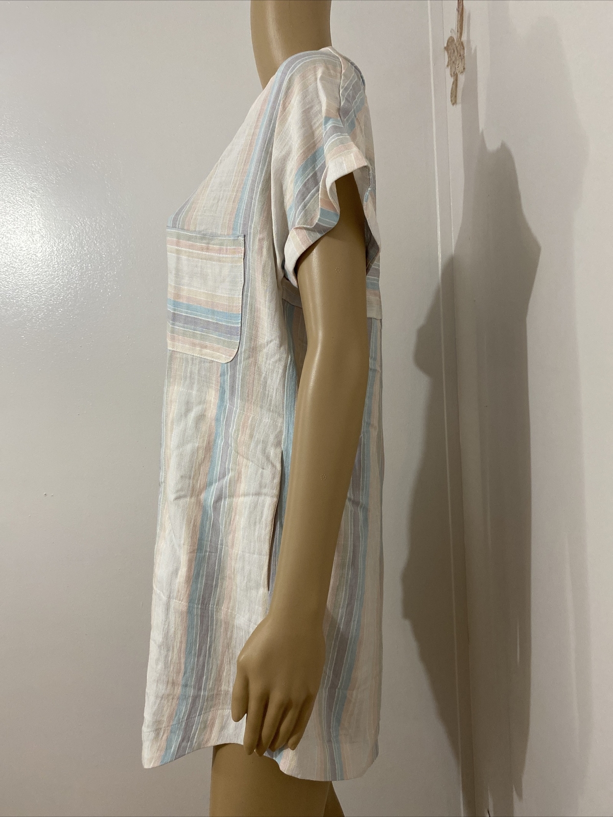 STYLE RACK Button Down Shirt Dress Multicolor Size S 100% Rayon Women’s NEW!