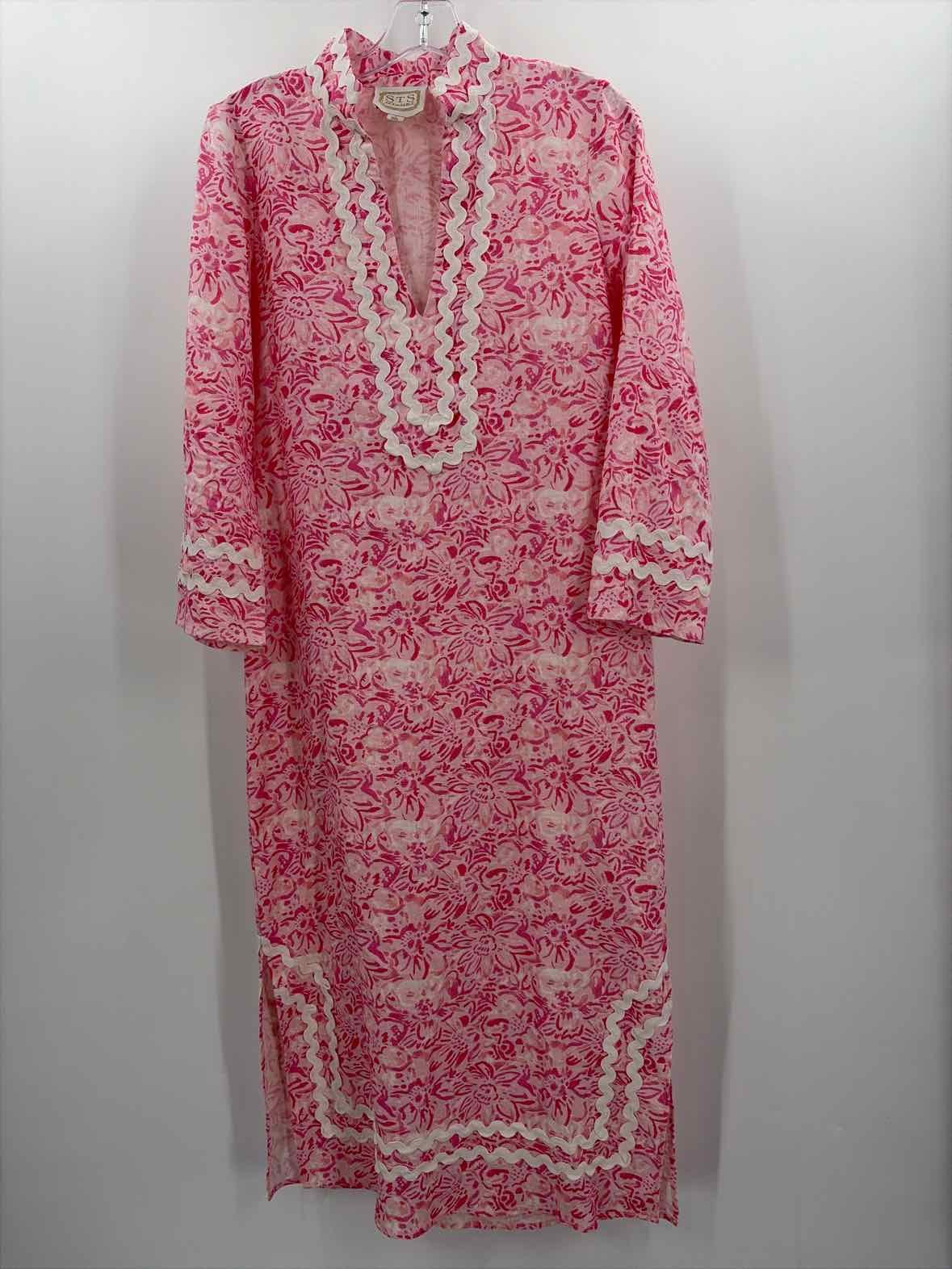 Pre-Owned Sail To Sable Pink Size Small Maxi Long Sleeve Dress