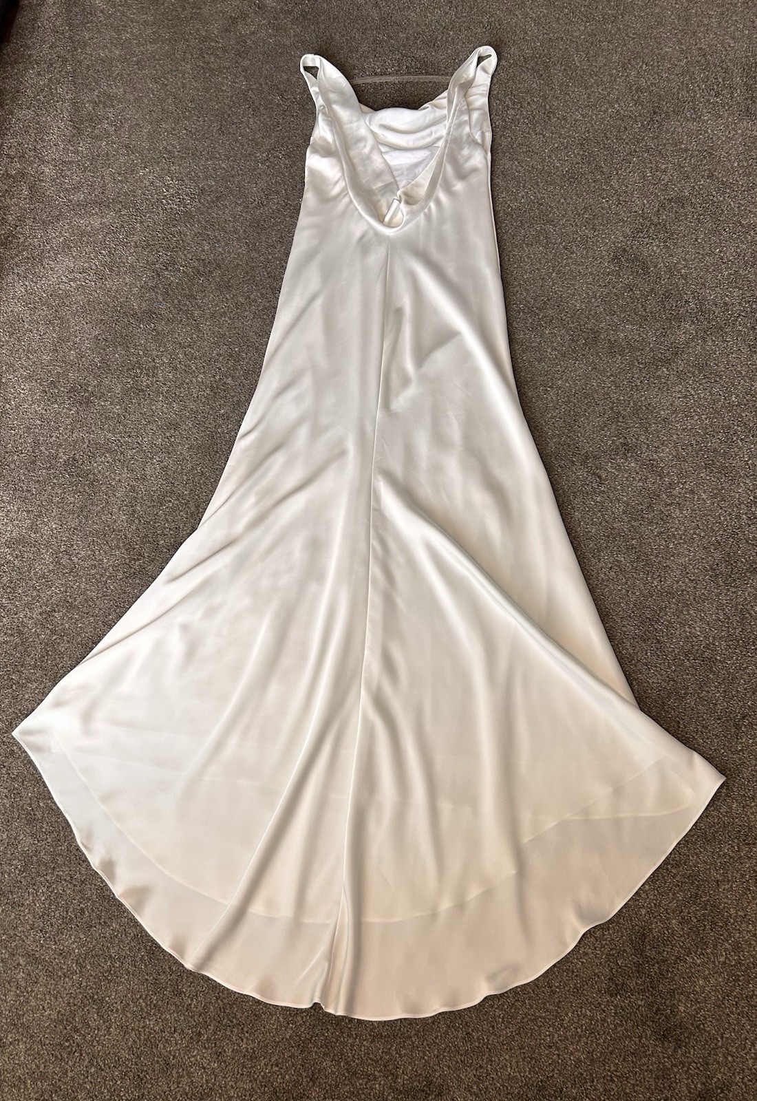 NEW NOEL & JEAN Katie May Muse Gown Ivory XL Satin Open Back Bridal *See Pics