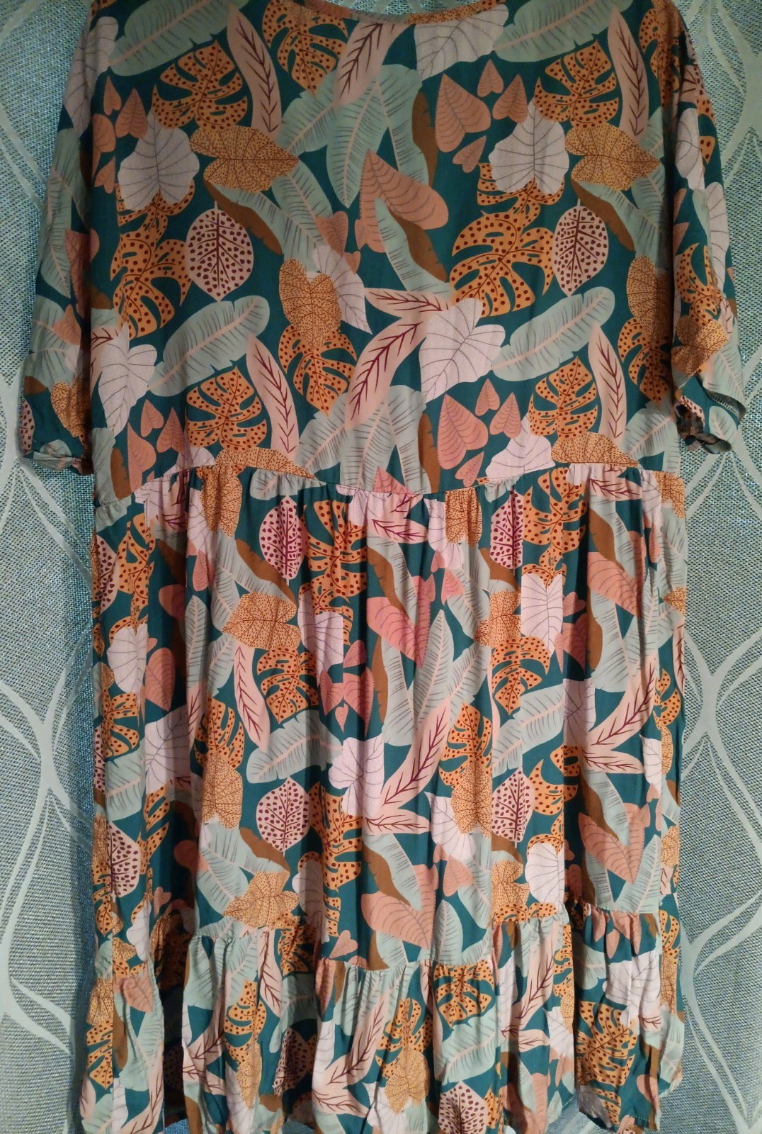 Women’s Cupshe Soft Tropics Short Sleeve Mini Dress Size Large