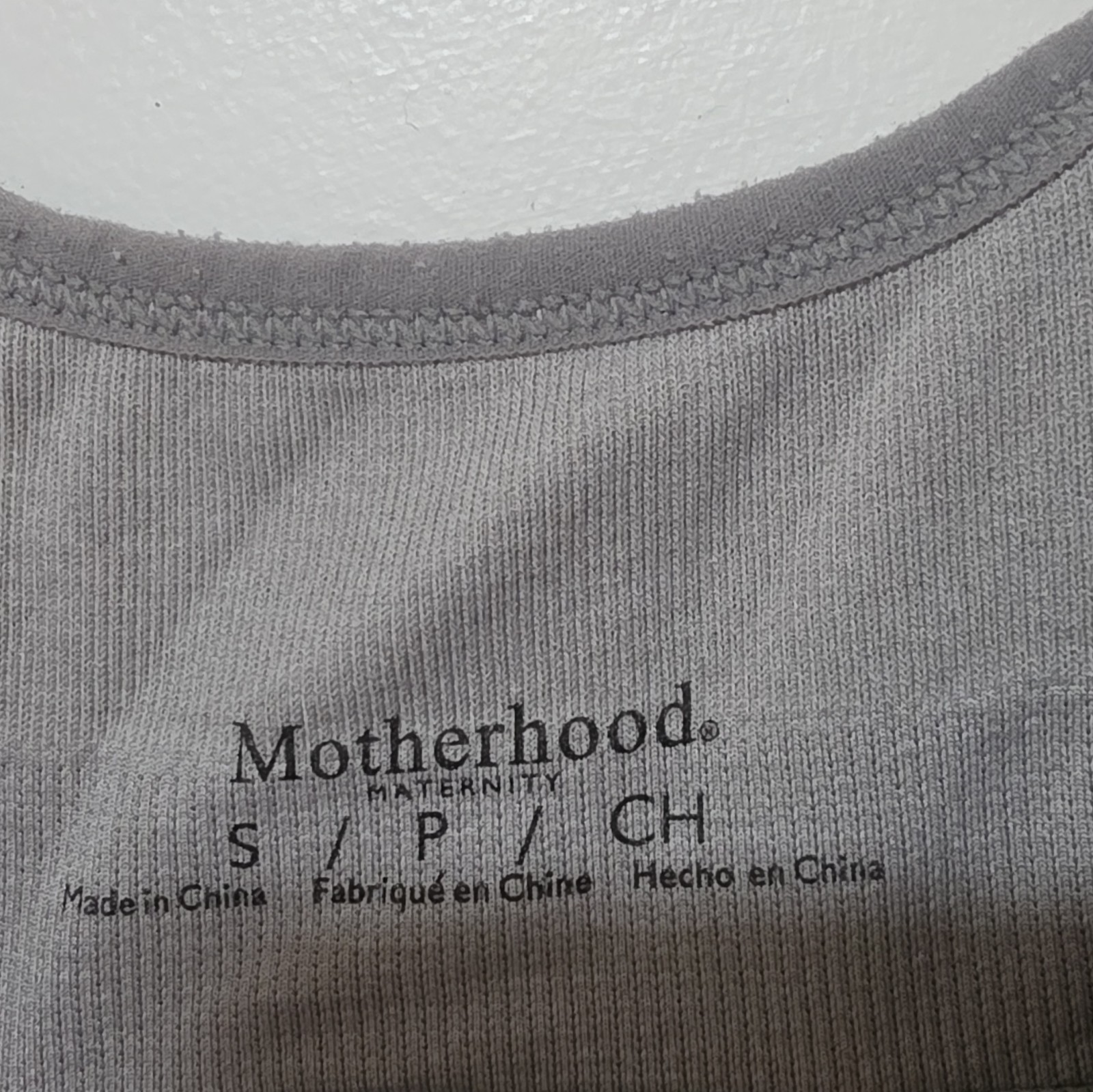 Motherhood Maternity Gray/White Polka Dot Spaghetti Strap Maxi Dress Size S