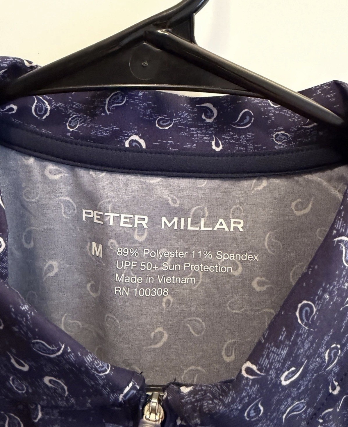 NEW Peter Millar Carner Tossed Paisley Sleeveless Sport Golf Dress Medium UPF 50