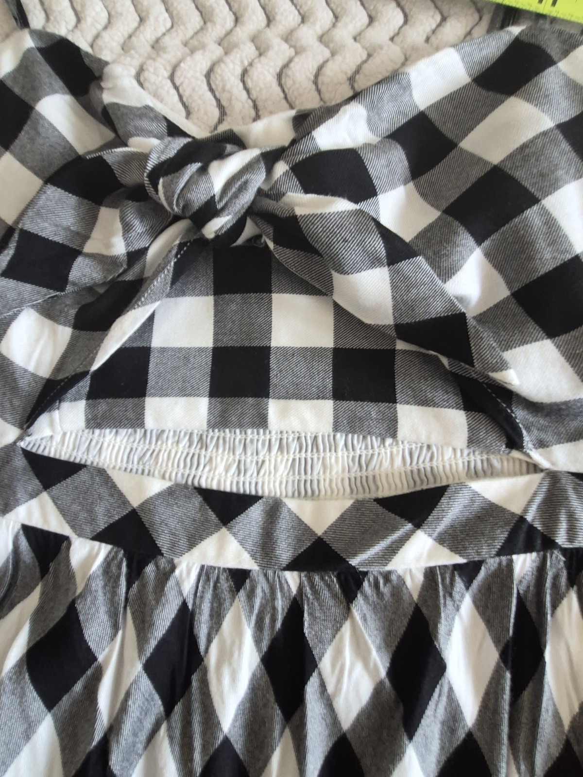 Bardot Black & White Gingham Cutout Midi Dress – 100% Viscose & Cotton Lined – L