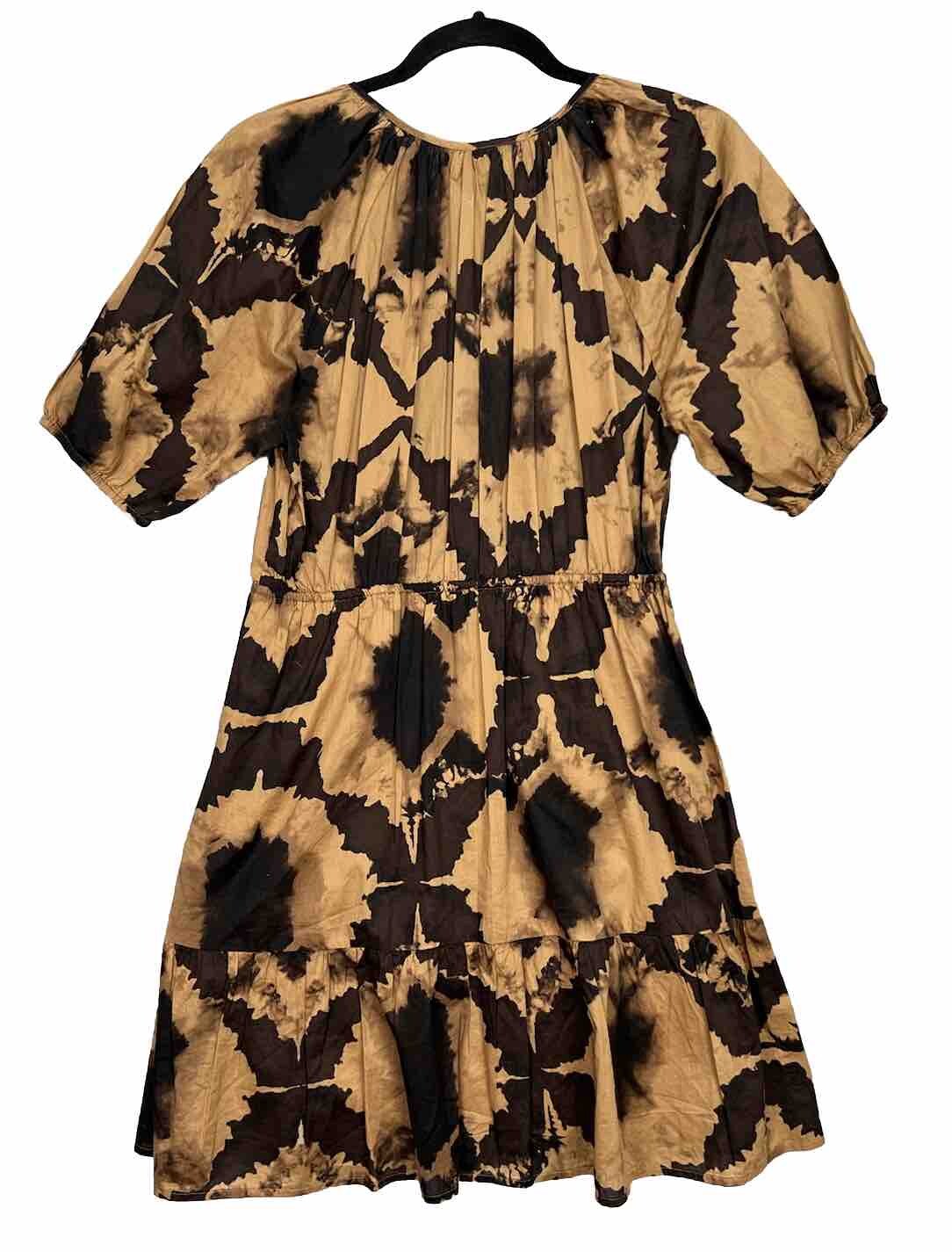 Rails Amabella Short Sleeve Dress Tigers Eye New $238 ~Size Small