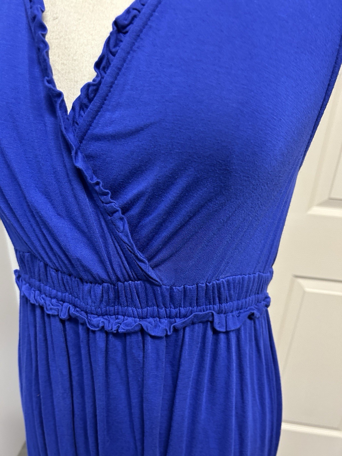 Spense Saturated Periwinkle Color Knit Maxi Dress Size S/P