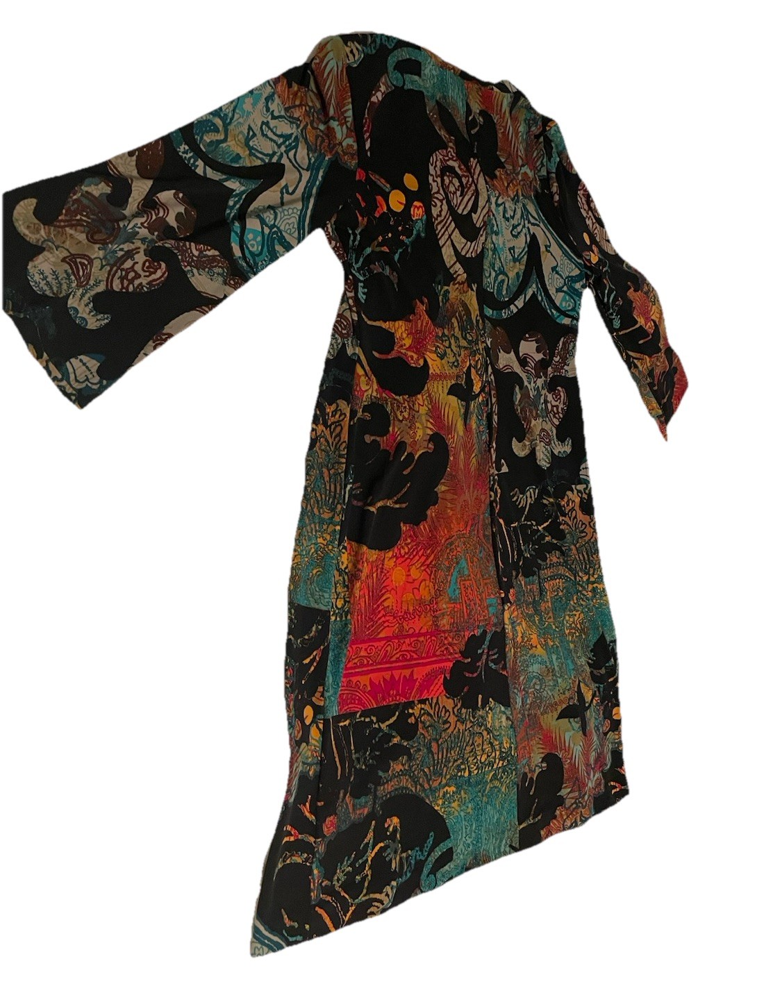 Calvin Klein Dress Multi Funky Below The Knee Size Medium Used Good Condition