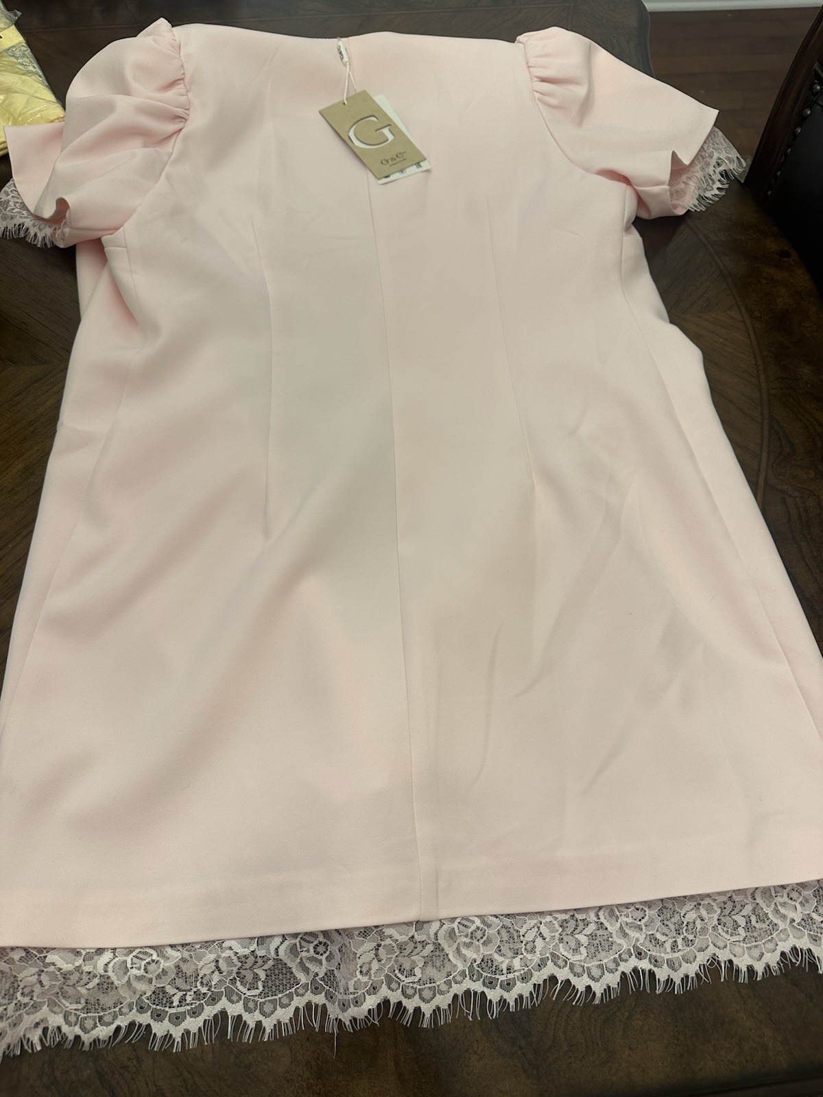 G&C WOMEN’S ELEGANT, MINI, BABY PINKD RESS,SIZE 38 EU.