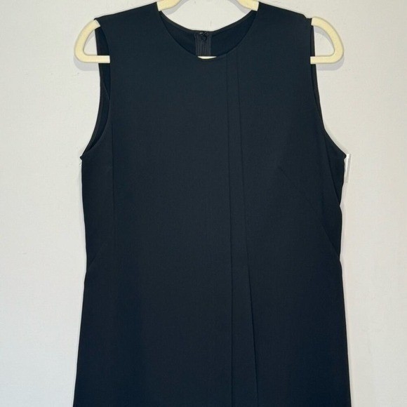 Cedric Charlier Black Asymmetrical Sleeveless Shift Dress Women’s USA 12 Italy