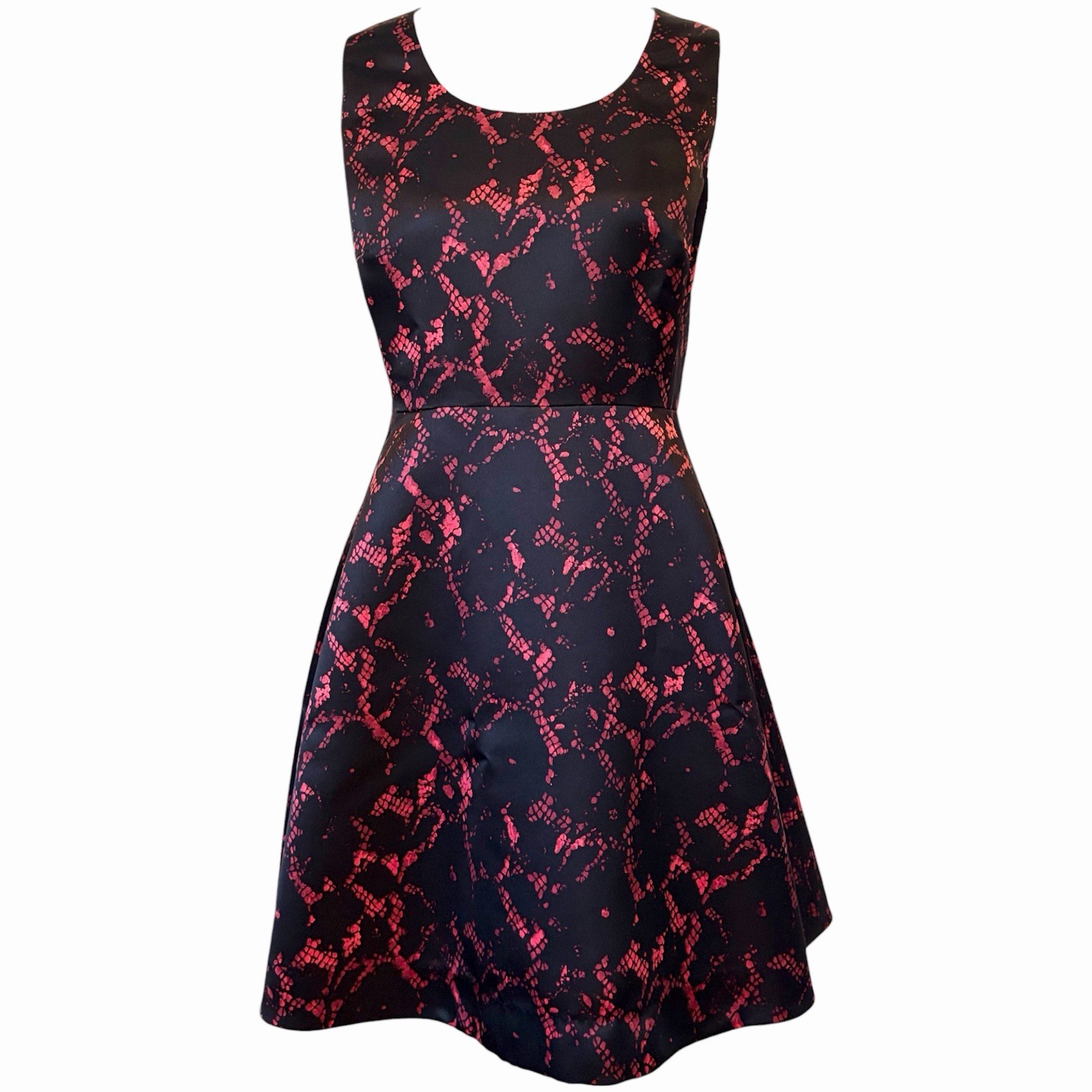 Louis Vuitton Pre-Fall 2013 Silk Lace Print Fit & Flare A-Line Cocktail Dress